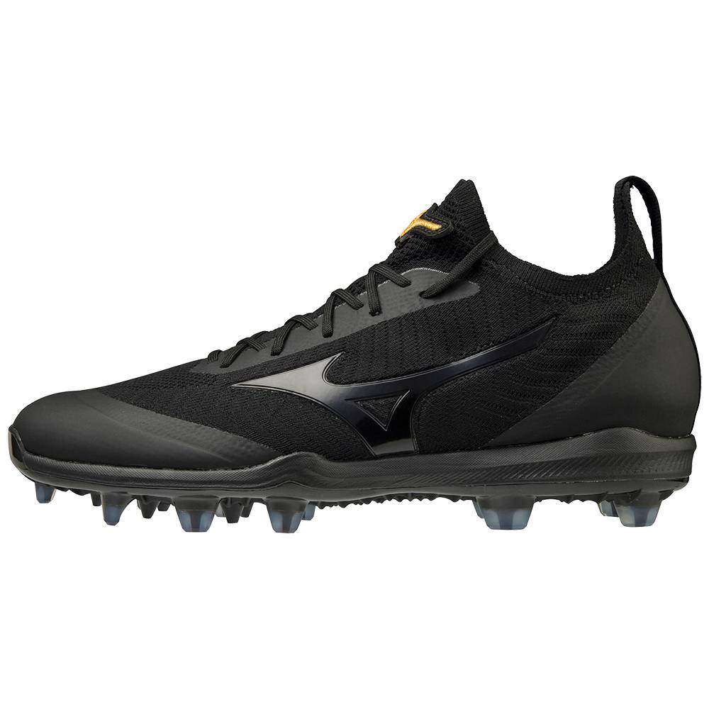 Mizuno Men's Pro Dominant TPU Knit Molded Baseball Cleats Black (320645-JWS)